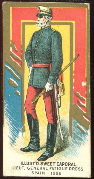 44 Lieutenant General Fatigue Dress Spain 1886
